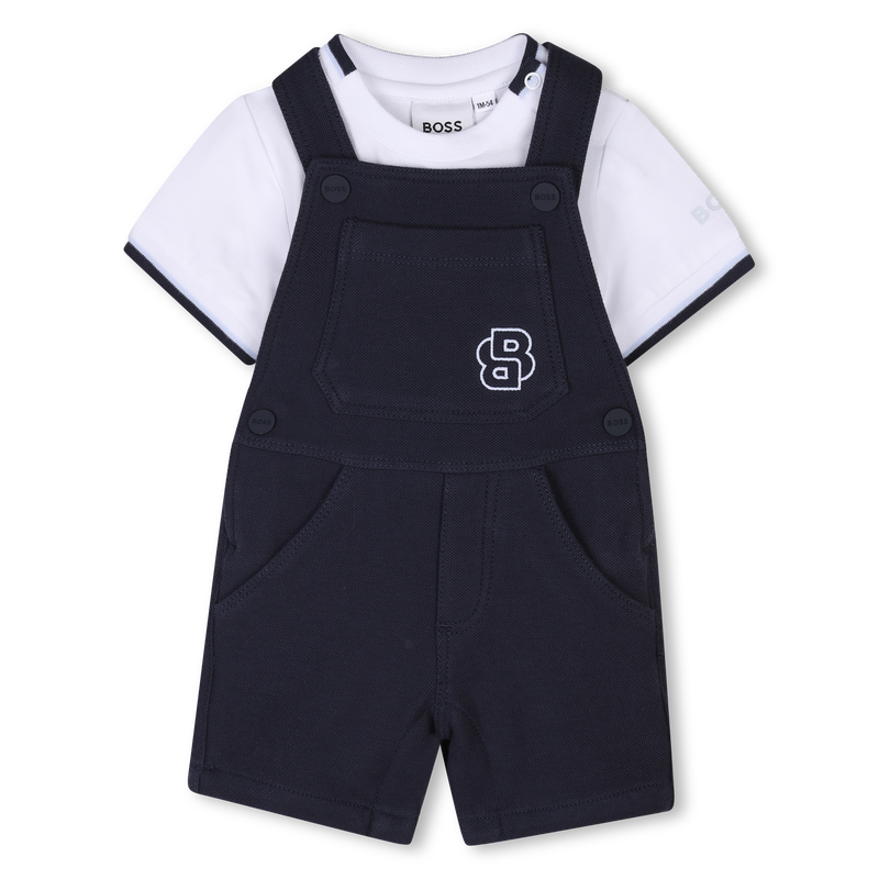 Conjunto camiseta y mono BOSS 
                        NI&Ntilde;O