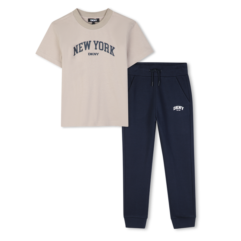 Conjunto de camiseta y pantal&oacute;n DKNY 
                        NI&Ntilde;O