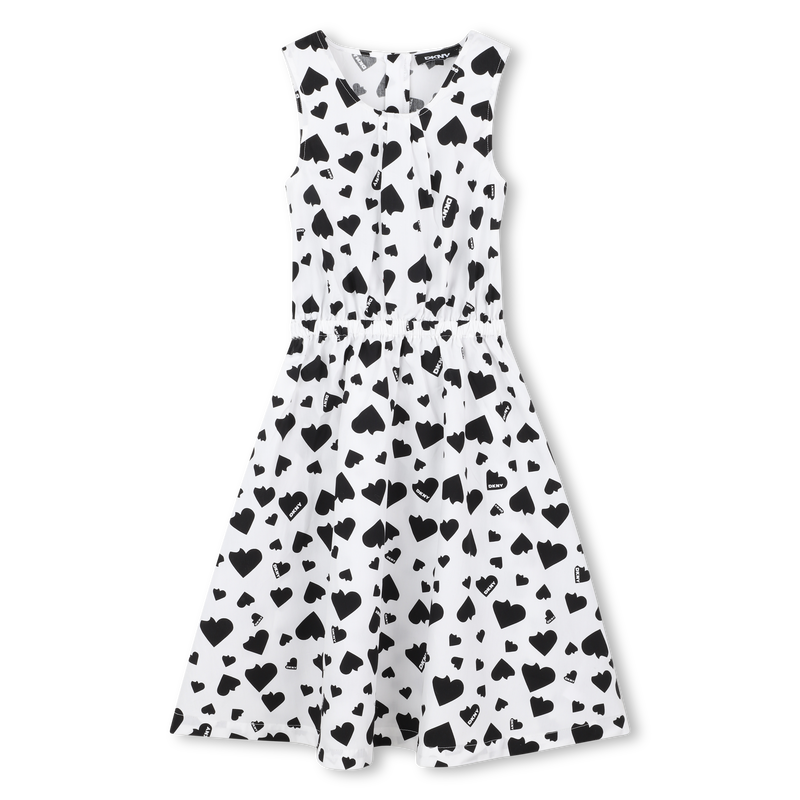 Vestido de algod&oacute;n estampado DKNY 
                        NI&Ntilde;A