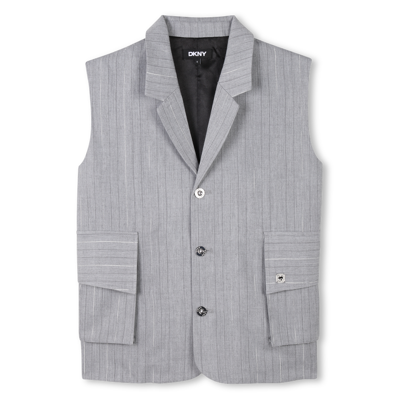 Chaleco de rayas DKNY 
                        NI&Ntilde;A