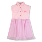 Vestido bimaterial BILLIEBLUSH 
                    NI&Ntilde;A