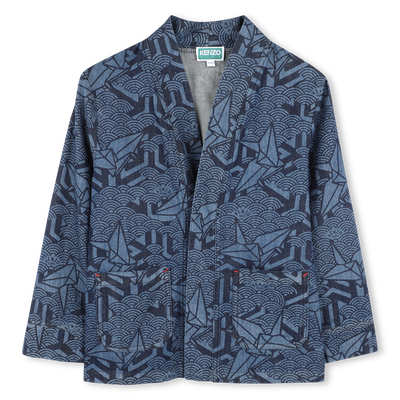 Cazadora vaquera estampada KENZO KIDS UNISEXO