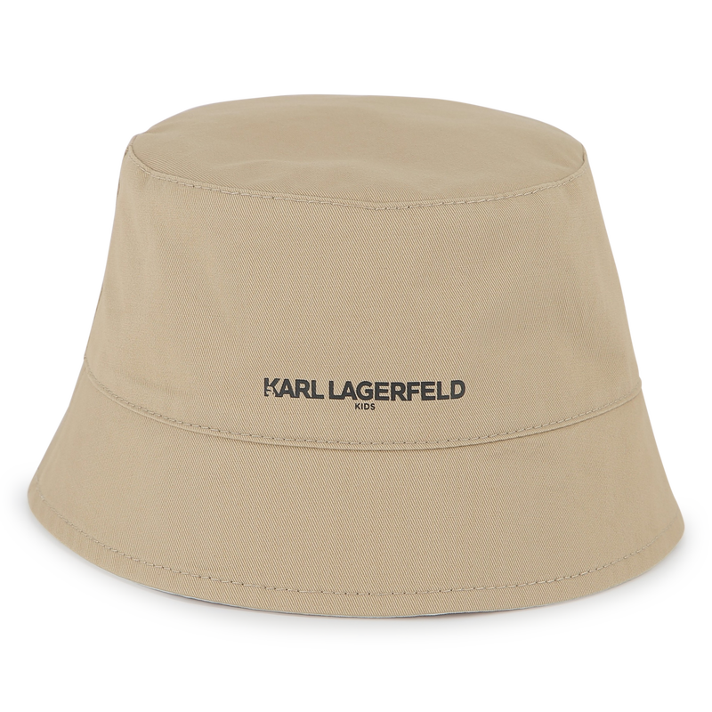 Gorro reversible de sarga KARL LAGERFELD KIDS 
                        NI&Ntilde;O