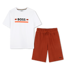 Camiseta y pantal&oacute;n de algod&oacute;n BOSS 
                    NI&Ntilde;O