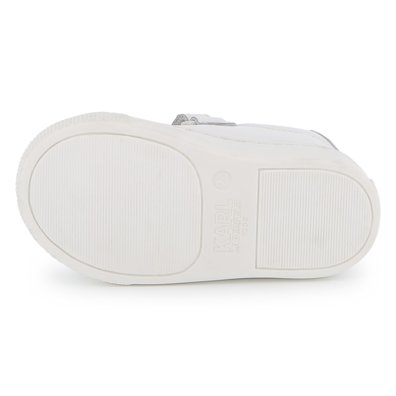 Zapatillas bajas de piel de vaca KARL LAGERFELD KIDS 
                        UNISEXO