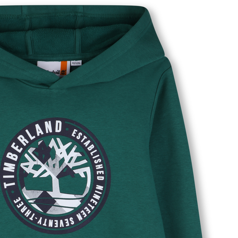 SUDADERA CON CAPUCHA TIMBERLAND 
                        NI&Ntilde;O