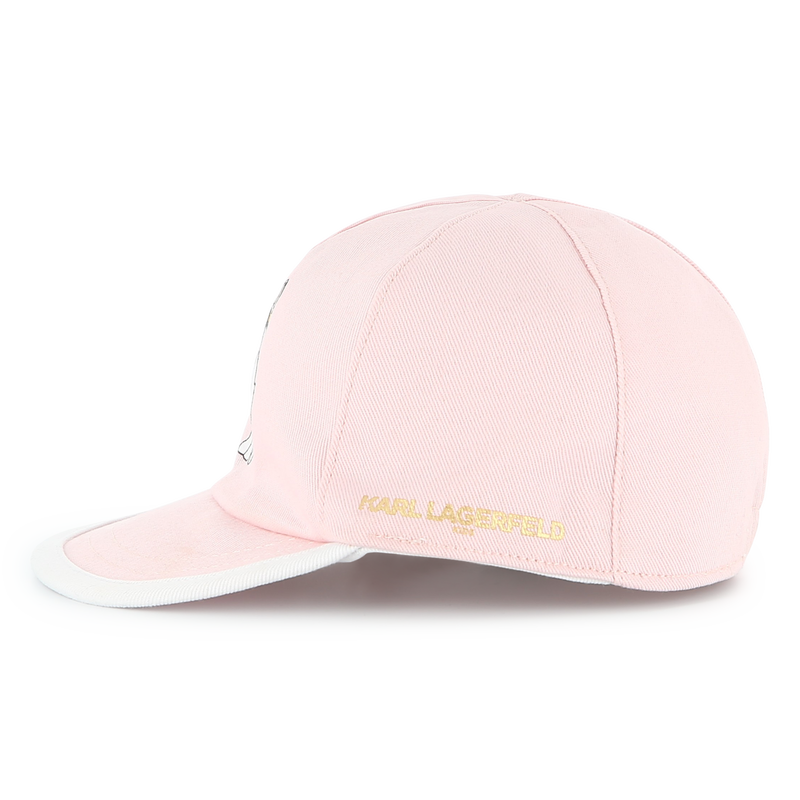 Gorra reversible de algod&oacute;n KARL LAGERFELD KIDS 
                        NI&Ntilde;A