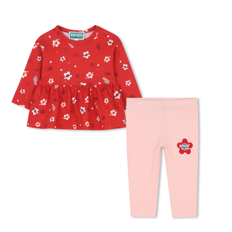 Conjunto de camiseta y legging KENZO KIDS 
                        NI&Ntilde;A