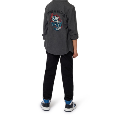 Camisa bordada de manga larga ZADIG & VOLTAIRE NI&Ntilde;O