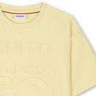 Camiseta de algod&oacute;n deste&ntilde;ida HUGO 
                    NI&Ntilde;O