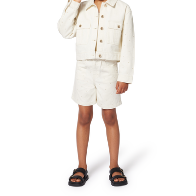 Chaqueta de sarga de algod&oacute;n MICHAEL KORS NI&Ntilde;A