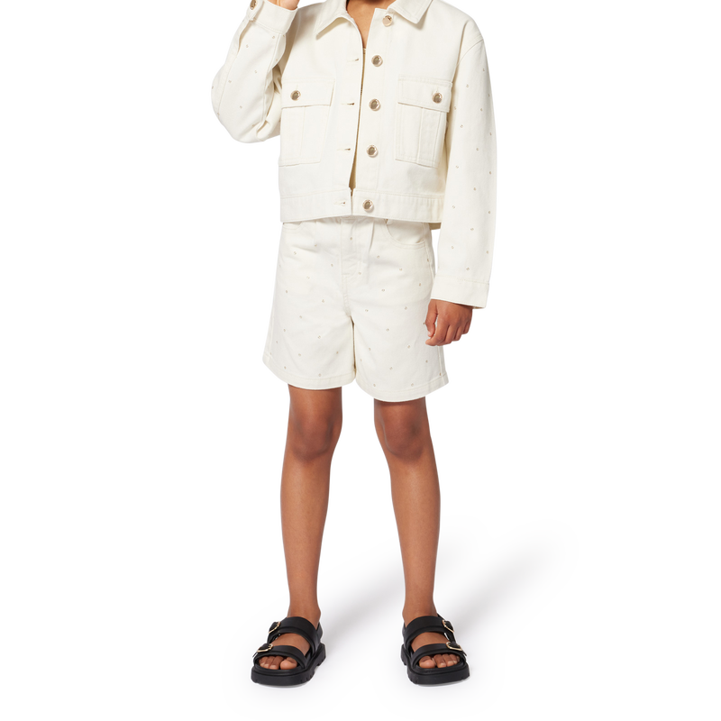 Chaqueta de sarga de algod&oacute;n MICHAEL KORS 
                        NI&Ntilde;A