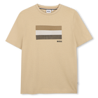 Camiseta de manga corta, BEIG, hi-res