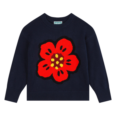Jersey de punto con flor KENZO KIDS NI&Ntilde;A