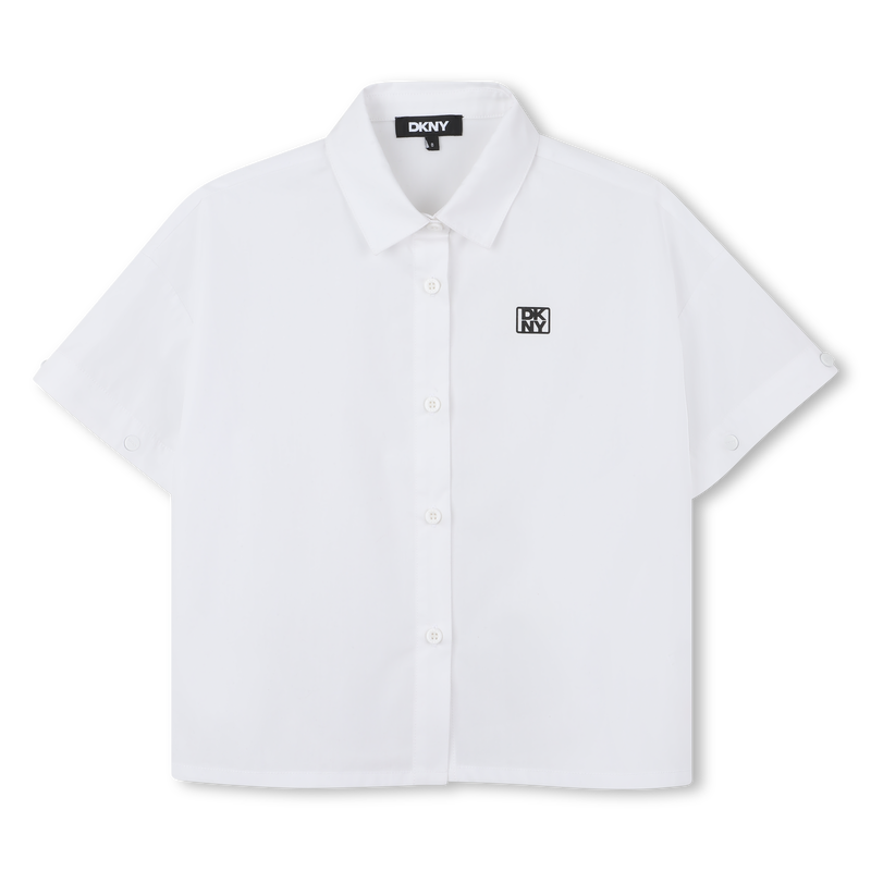 Camisa de popelina de algod&oacute;n DKNY 
                        NI&Ntilde;A