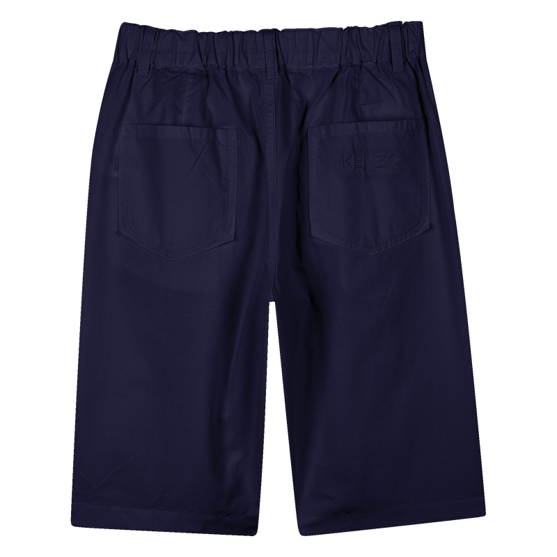 Bermudas lisas de algod&oacute;n KENZO KIDS 
                        NI&Ntilde;O