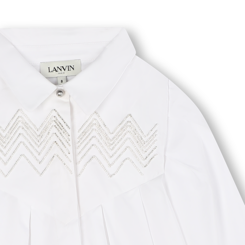 Camisa de popelina de algod&oacute;n LANVIN 
                        NI&Ntilde;A