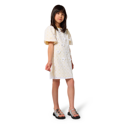 VESTIDO DE MANGA ABULLONADA MARC JACOBS NI&Ntilde;A