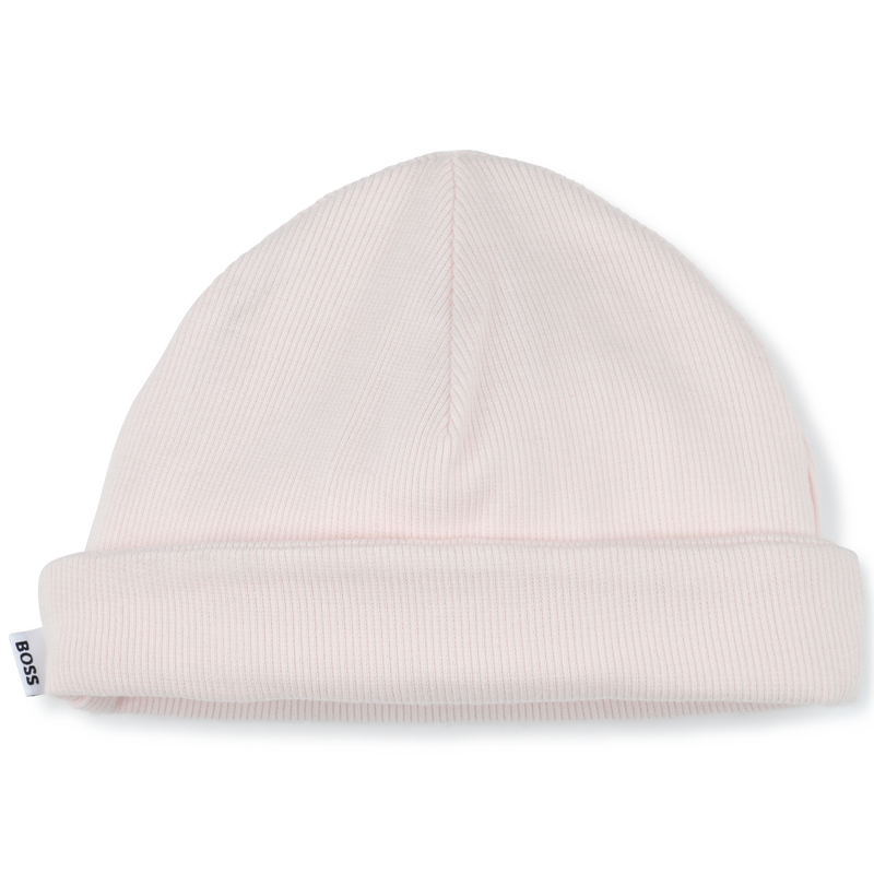 Gorro acanalado con vuelta BOSS 
                        NI&Ntilde;A