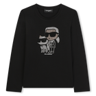 Camiseta de manga larga KARL LAGERFELD KIDS 
                    NI&Ntilde;A