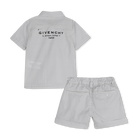 Conjunto de camisa y pantal&oacute;n corto GIVENCHY 
                    NI&Ntilde;O