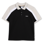 Polo de manga corta, NEGRO, hi-res