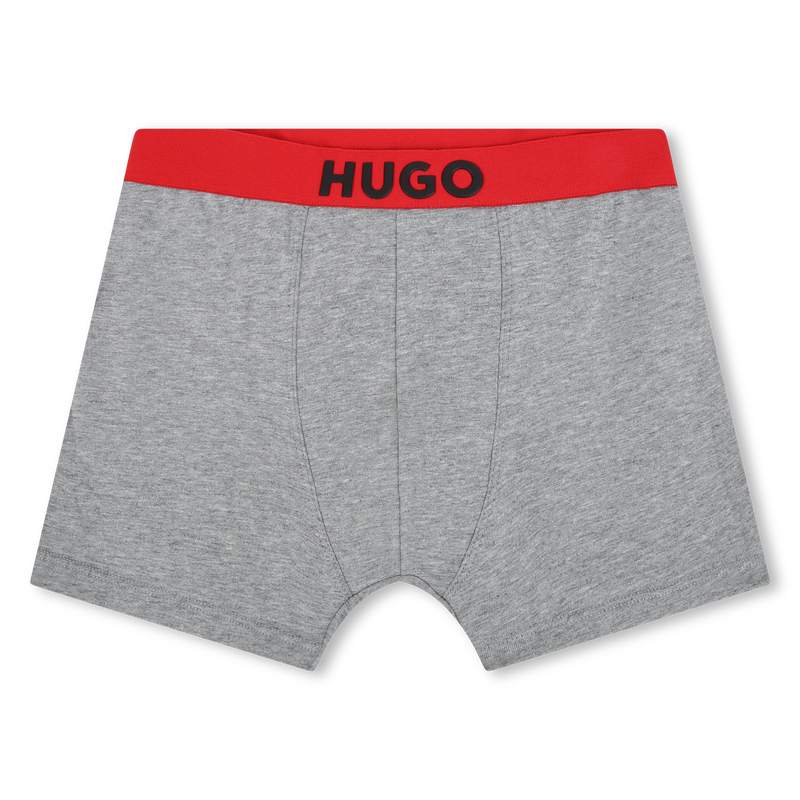 Pack de 2 boxer de algod&oacute;n HUGO 
                        NI&Ntilde;O