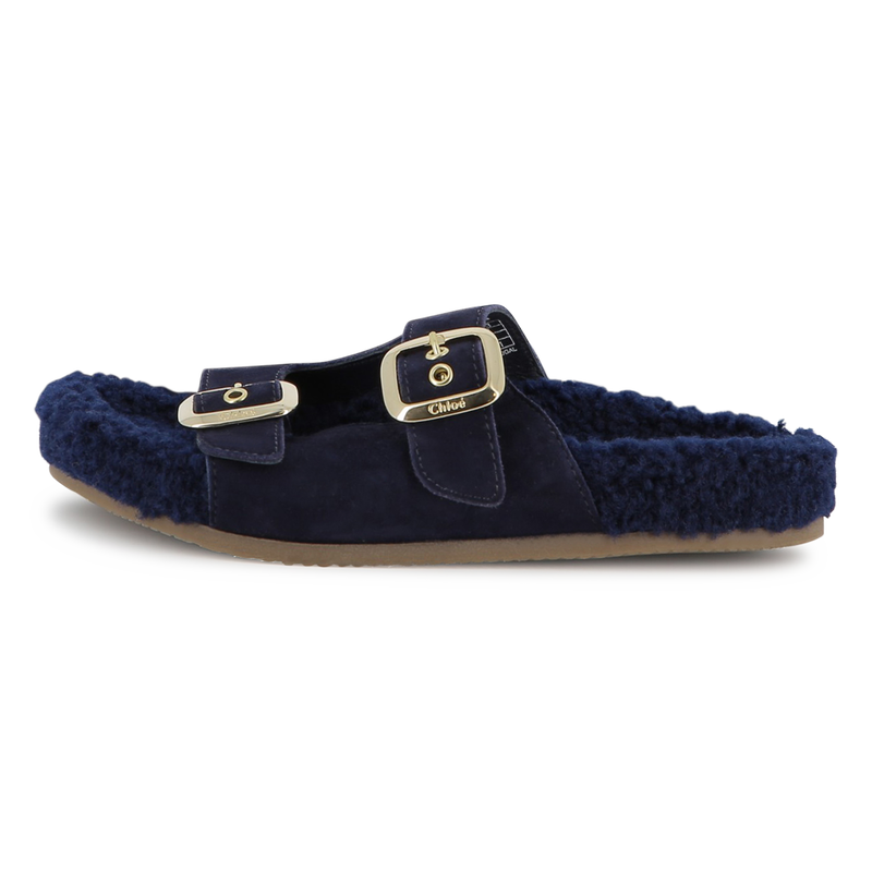 Sandalias de piel de ante de vaca CHLOE 
                        NI&Ntilde;A