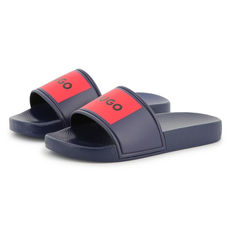 Chanclas con parches HUGO 
                        NI&Ntilde;O