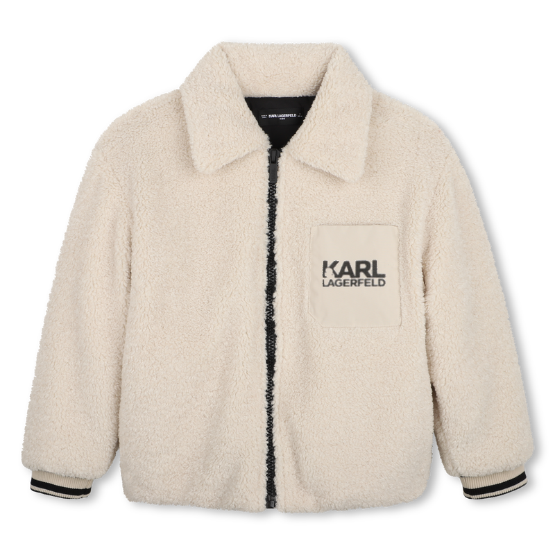 Chaqueta de sherpa KARL LAGERFELD KIDS 
                        NI&Ntilde;O