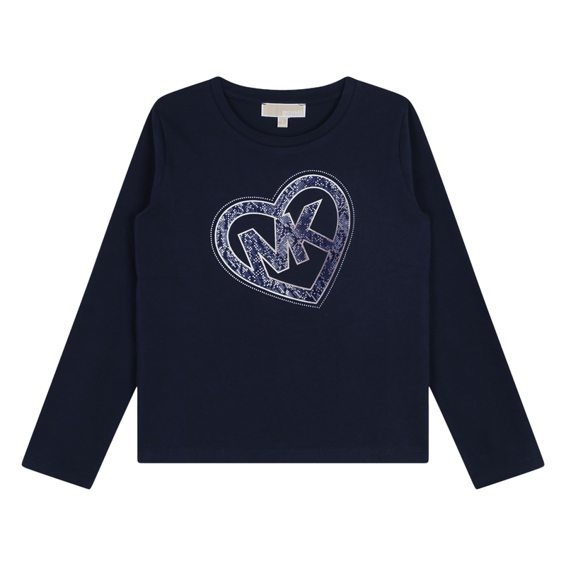 Camiseta manga larga y algod&oacute;n MICHAEL KORS 
                        NI&Ntilde;A