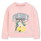 Sudadera fleece HUGO 
                    NI&Ntilde;A