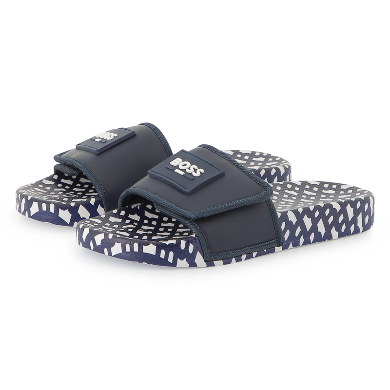 Chanclas con velcro BOSS 
                        NI&Ntilde;O
