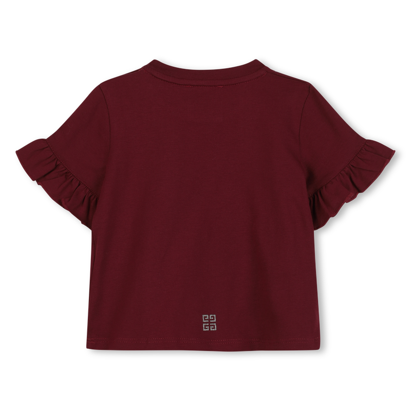 Camiseta con volantes GIVENCHY 
                        NI&Ntilde;A