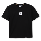 Camiseta de manga corta, NEGRO, hi-res