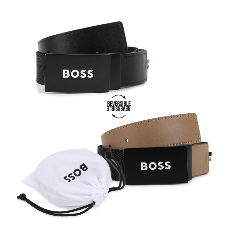 Cintur&oacute;n reversible BOSS 
                        NI&Ntilde;O