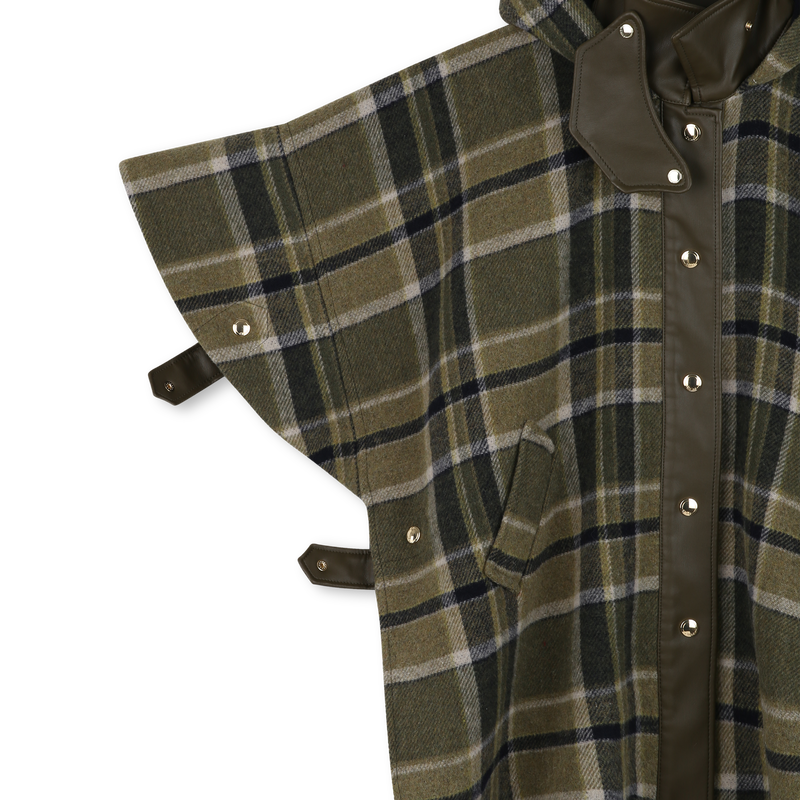 Abrigo capa a cuadros CHLOE 
                        NI&Ntilde;A