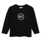 Camiseta de manga larga, NEGRO, hi-res