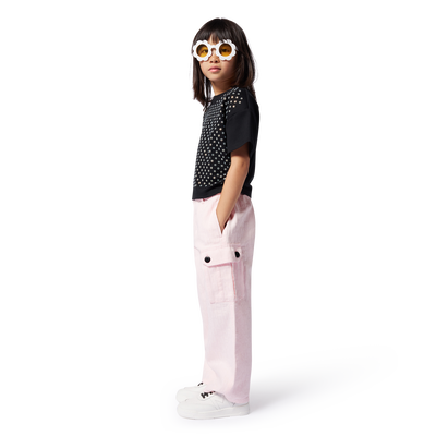 Camiseta de algod&oacute;n con estr&aacute;s MARC JACOBS NI&Ntilde;A