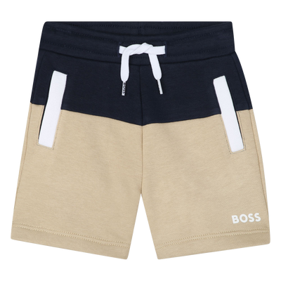 Pantal&oacute;n bicolor de mulet&oacute;n BOSS NI&Ntilde;O