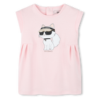 Vestido acampanado ilustrado KARL LAGERFELD KIDS 
                    NI&Ntilde;A