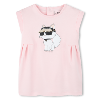 Vestido acampanado ilustrado KARL LAGERFELD KIDS NI&Ntilde;A