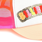 Gorra parche de tejido rizado BILLIEBLUSH 
                    NI&Ntilde;A
