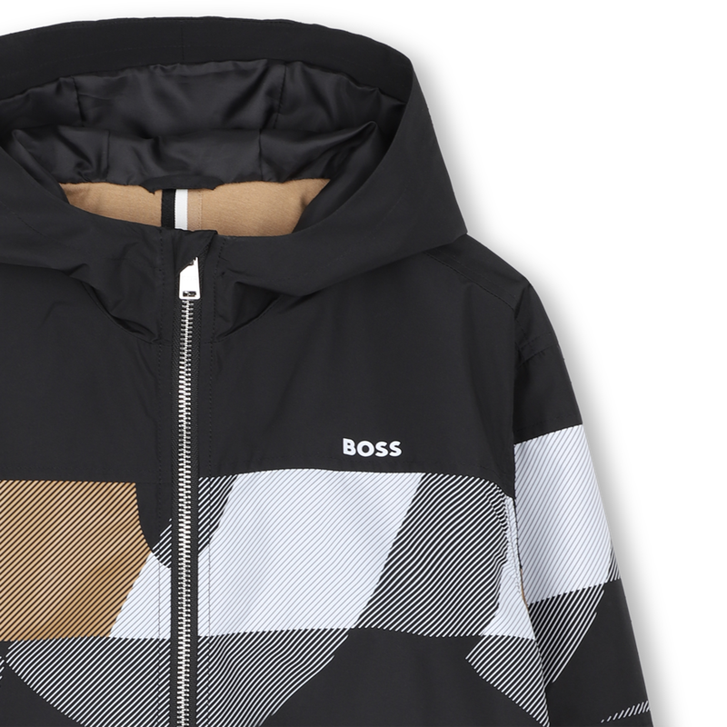 Chaqueta con capucha BOSS 
                        NI&Ntilde;O