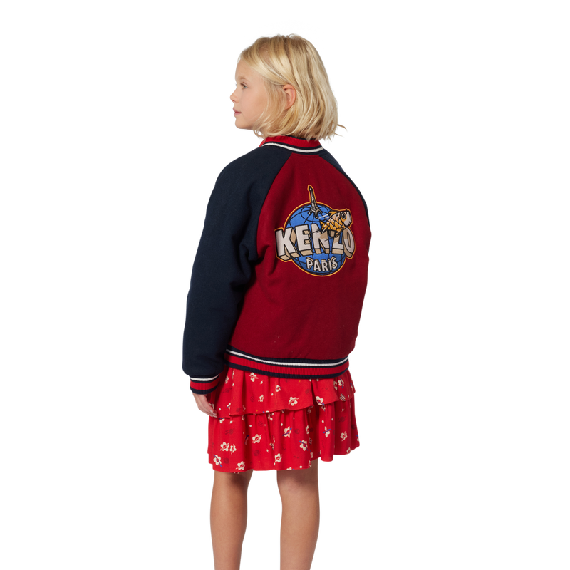 Cazadora bomber con cierre a presi&oacute;n KENZO KIDS 
                        UNISEXO