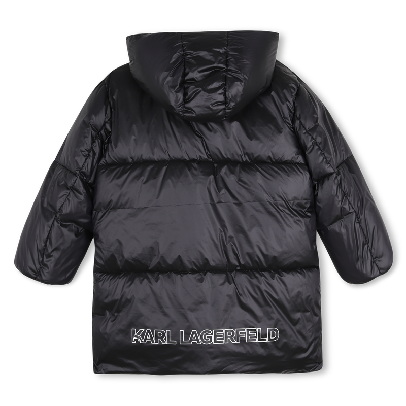 Chaqueta larga acolchada KARL LAGERFELD KIDS 
                        NI&Ntilde;A