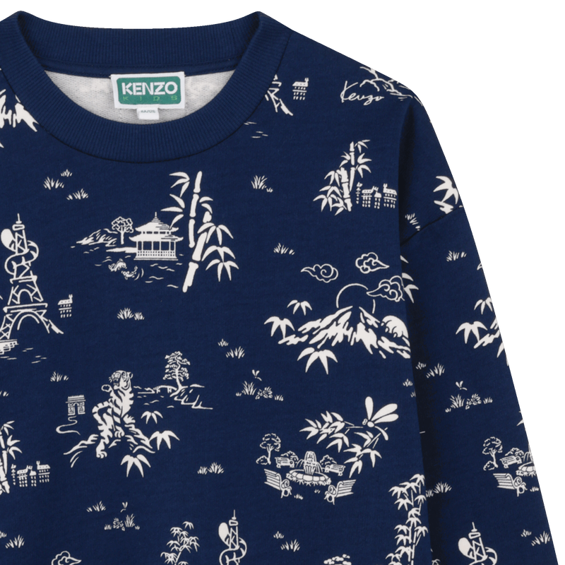 Sudadera fleece KENZO KIDS 
                        NI&Ntilde;O