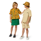 Bermudas de algod&oacute;n bordadas KENZO KIDS 
                    NI&Ntilde;O