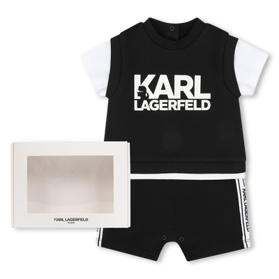Mono bicolor con el logo KARL LARGERFELD KIDS NIÑO