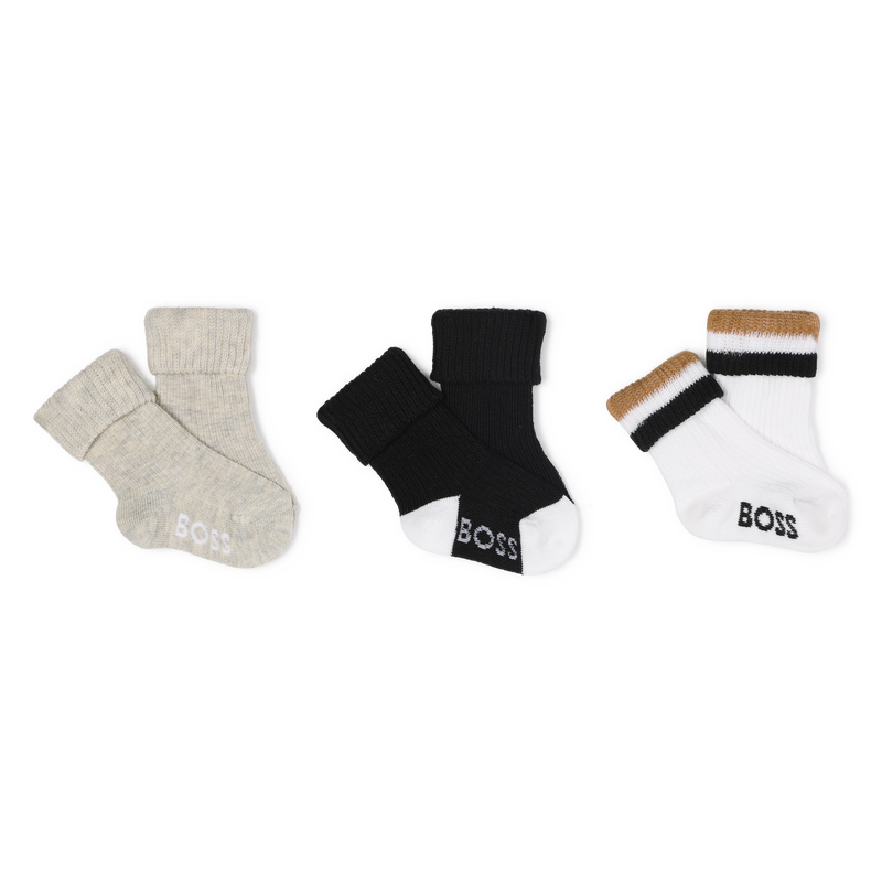 Pack de 3 pares de calcetines BOSS 
                        NI&Ntilde;O